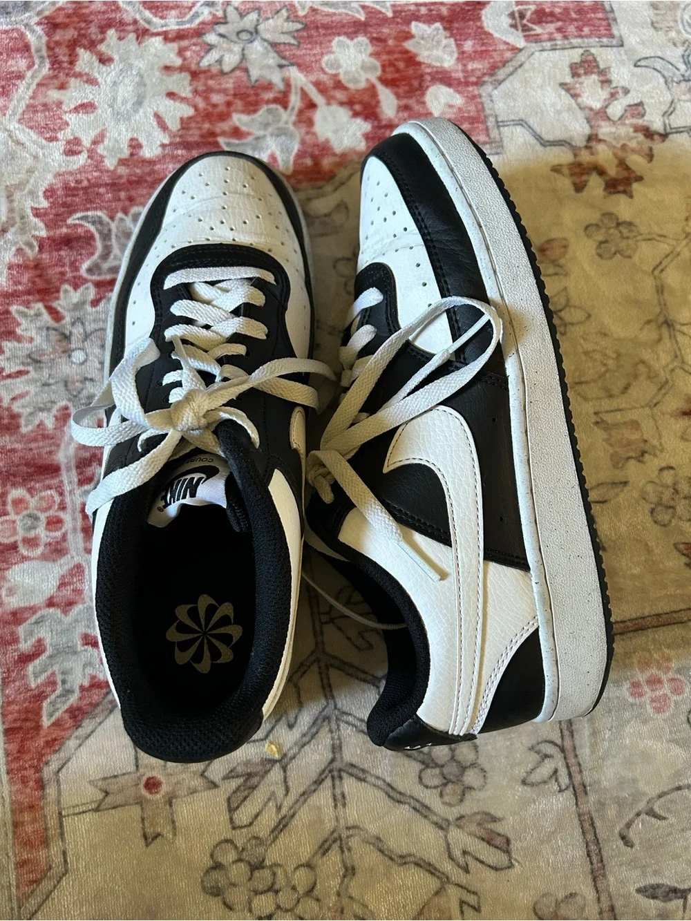 Nike Black and White Casual Low-Top Sneakers